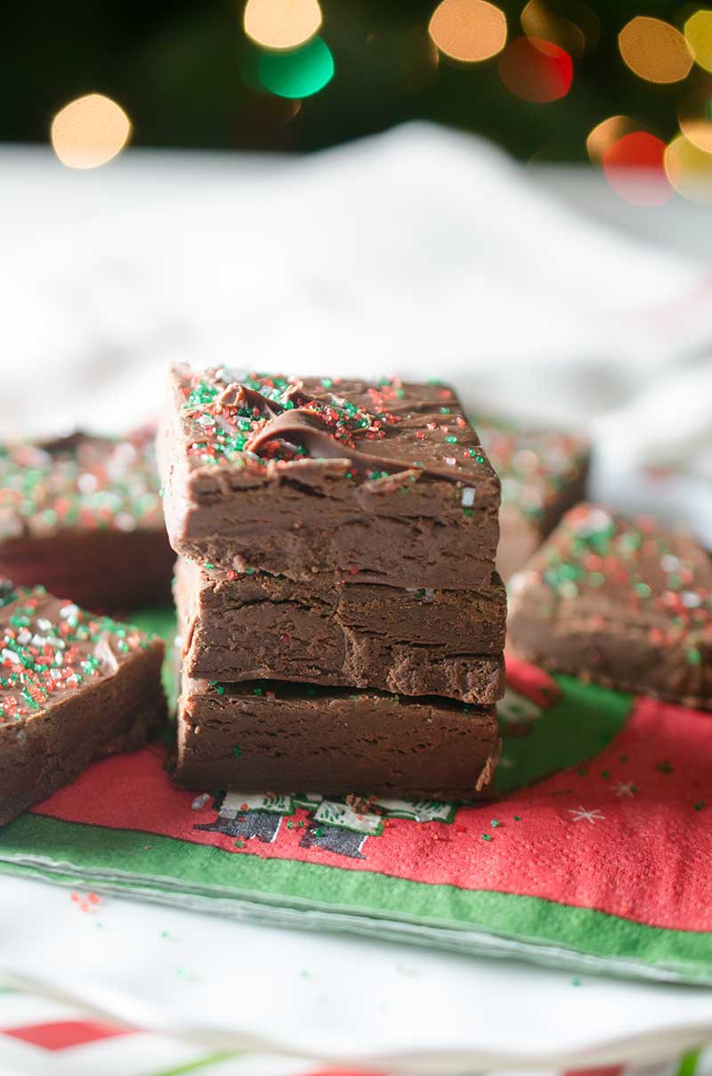 This super easy 3 ingredient chocolate fudge is pure chocolate decadence and a Christmas staple in our home. 