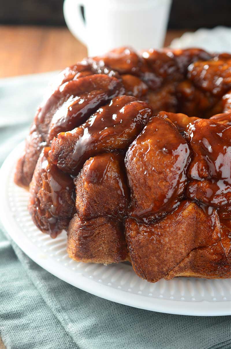 A fall twist on monkey bread, this Amaretto Pumpkin Monkey Bread is sweet, decadent and easy to make! 
