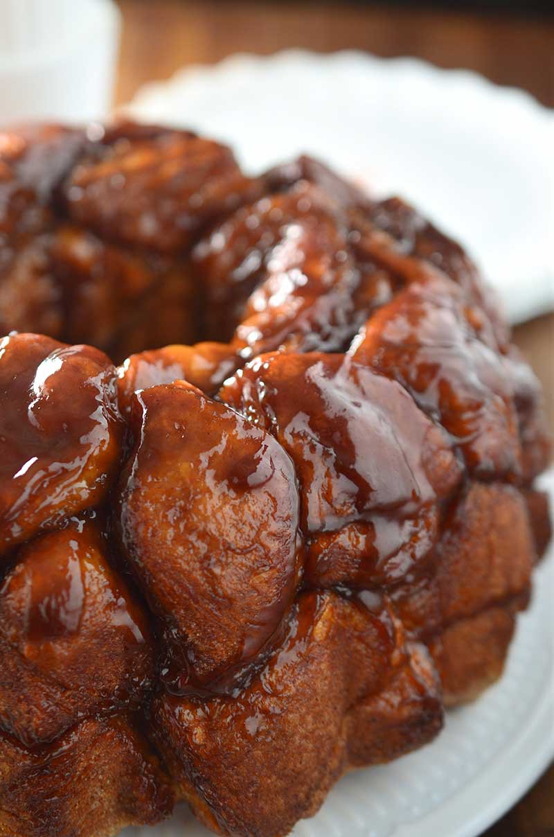 Amaretto Pumpkin Monkey Bread is sweet, decadent and easy to make! This easy pull apart bread puts a delicious fall twist onto a traditional monkey bread recipe.