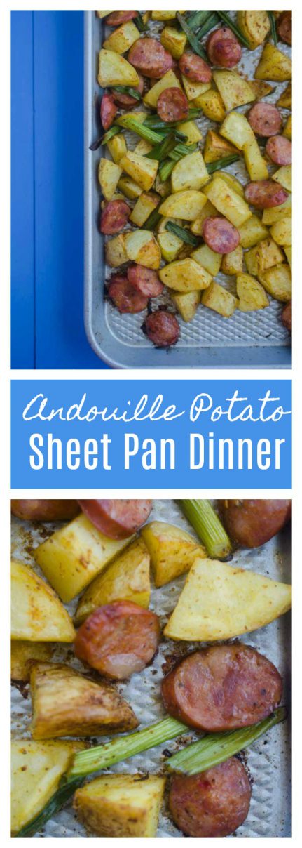 If you are looking for a quick and easy meal this Andouille Potato Sheet Pan Dinner is it. Easy, flavor packed and perfect for weeknights. 