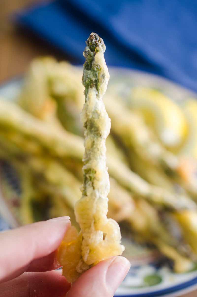 Asparagus Fries are lightly battered, fried until golden and dipped in a creamy caper aioli. They are every bit as addicting as they sound.