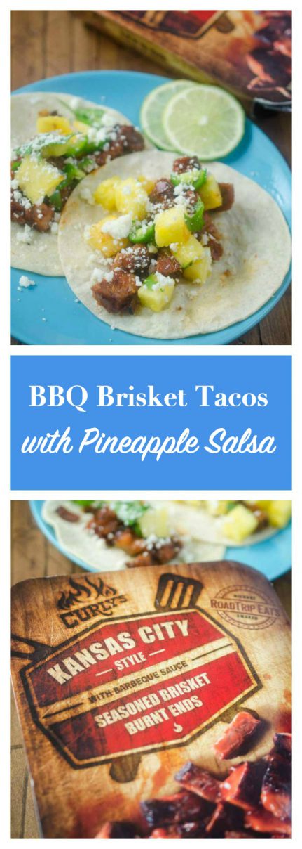 Give Taco Tuesday a tropical BBQ twist by making BBQ Brisket Tacos with Pineapple Salsa. They couldn’t be easier to make and will be a hit with the whole family.