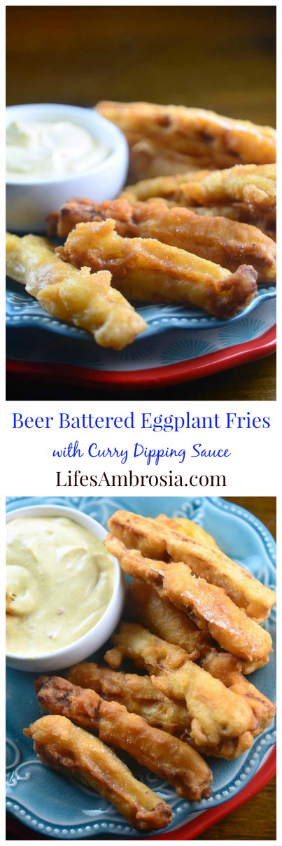 Beer Battered Eggplant Fries