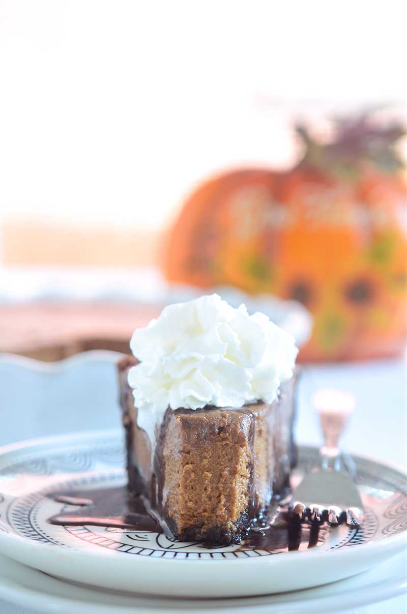 Bourbon Chocolate Pumpkin Pie