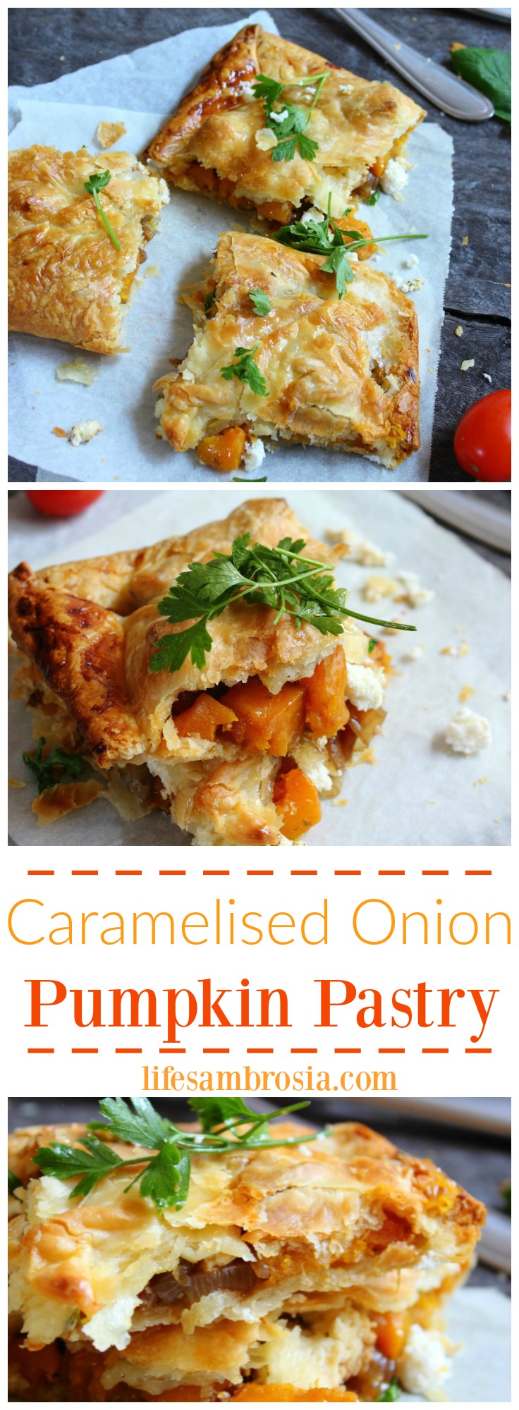 Caramelised Onion Pumpkin Pastry PINTEREST 2