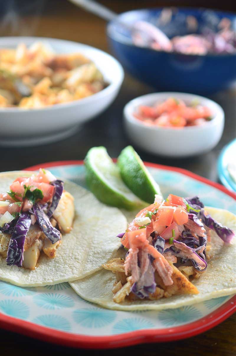 Chili Rubbed Fish Tacos