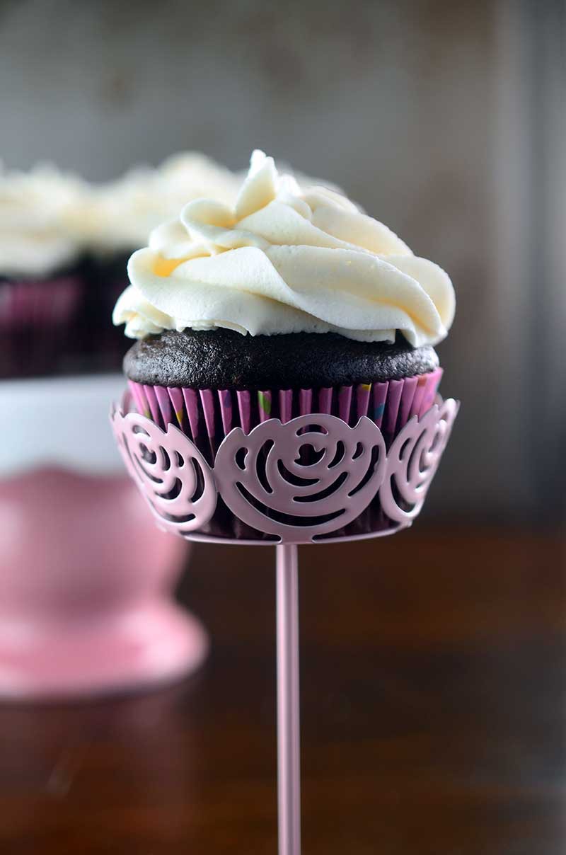 Chocolate Cupcakes with Vanilla Buttercream