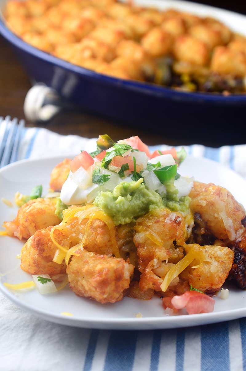 Chorizo Tater Tot Casserole