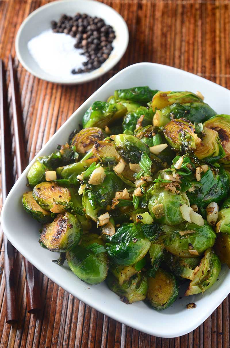 Crispy Salt and Pepper Brussels Sprouts
