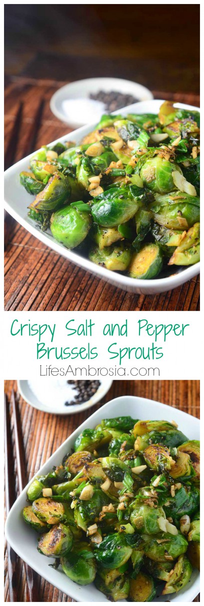 Crispy Salt and Pepper Brussels Sprouts