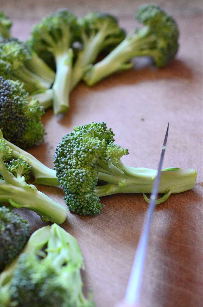 Cutting Broccoli 