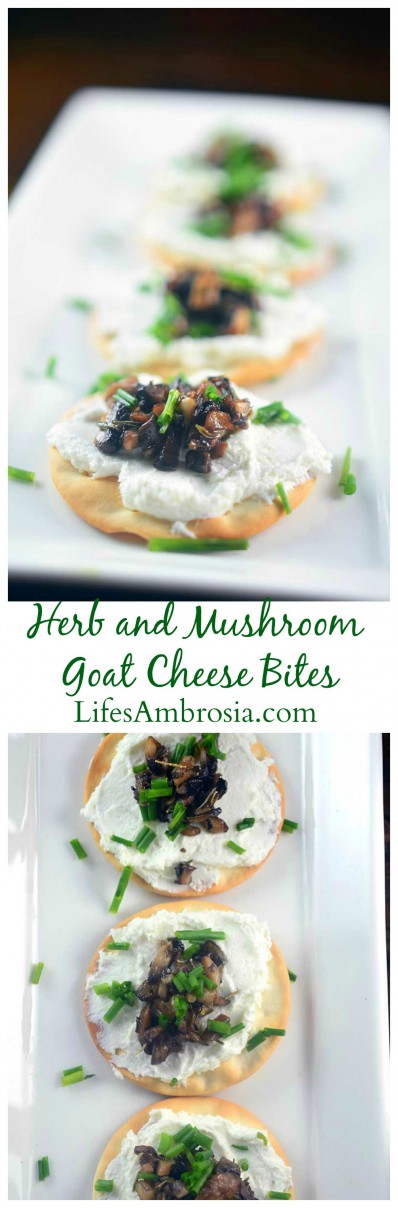 Herb and Mushroom Goat Cheese Spread