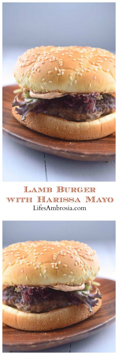 Lamb Burger with Harissa Mayo