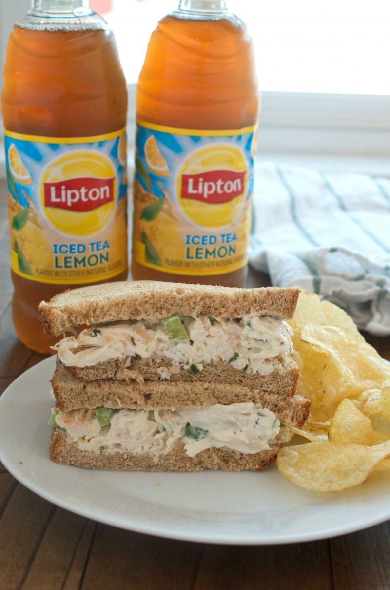 #ad Lemon Pepper Chicken Salad is a summery twist on the classic and sure to become a new favorite! #brightbites