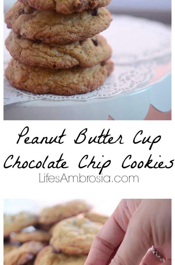 Peanut Butter Cup Chocolate Chip Cookies