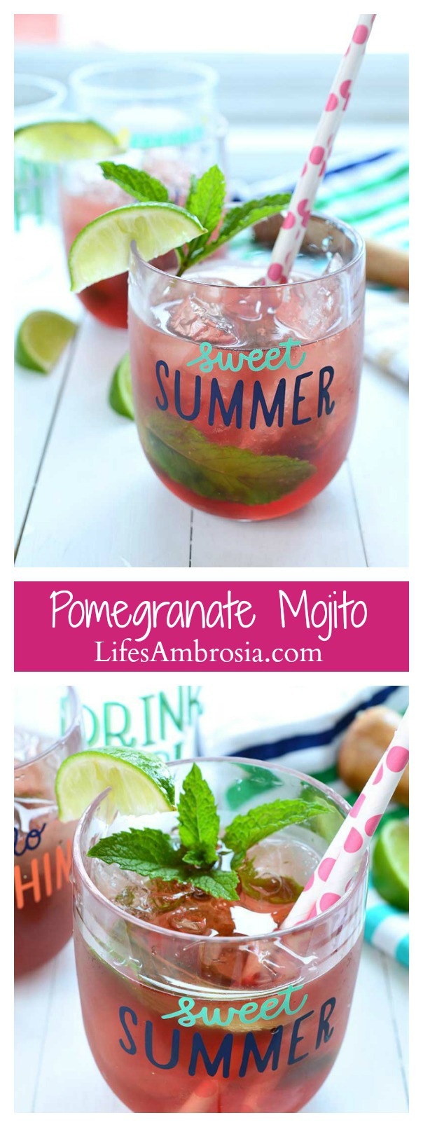 Pomegranate Mojito Collage