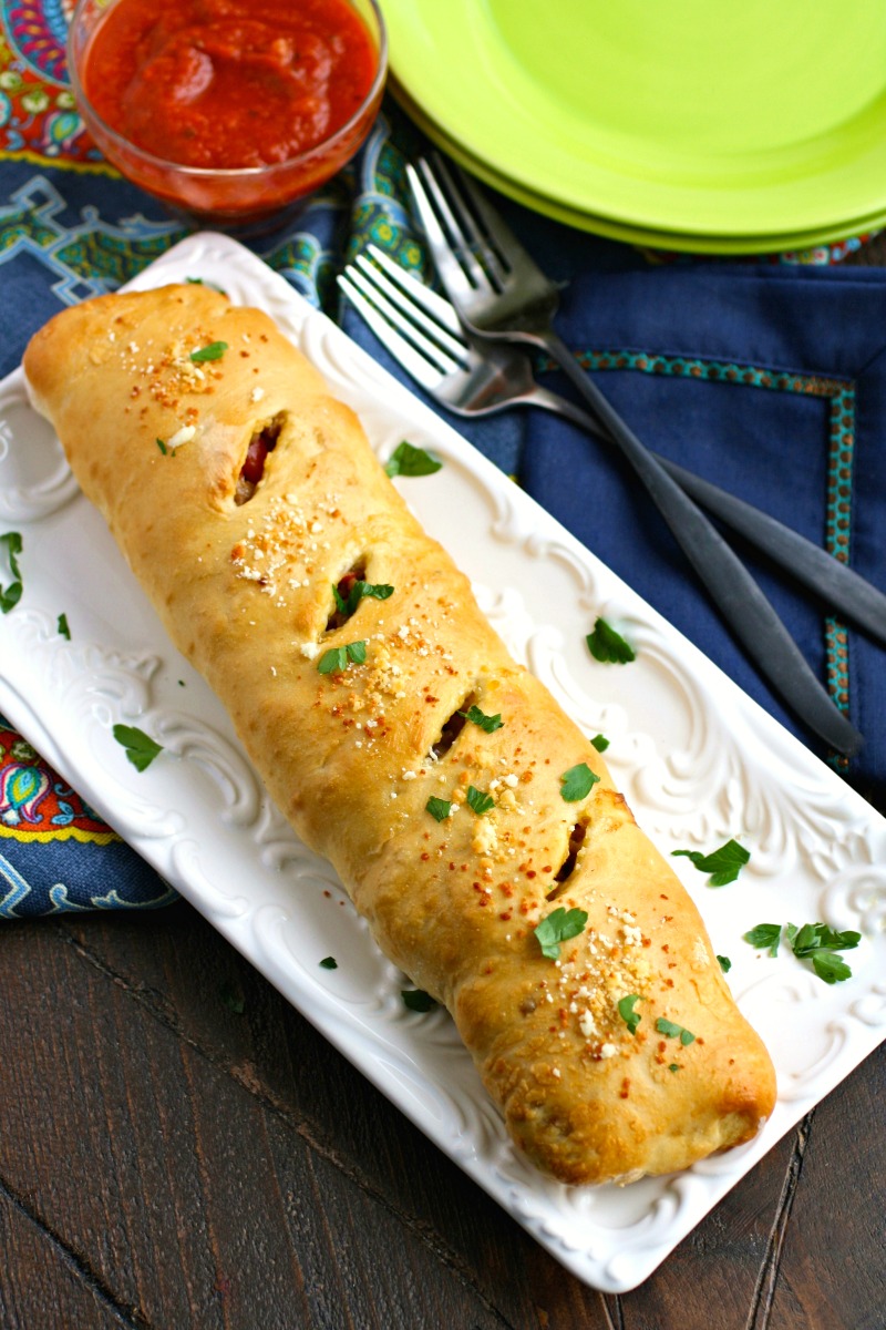 Sausage and Pepper Stromboli is a great family-friendly dish, and it’s perfect as a snack or appetizer, too.