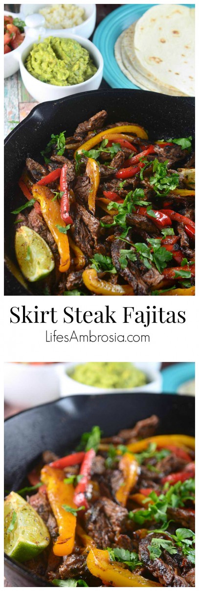 Skirt Steak Fajitas Collage