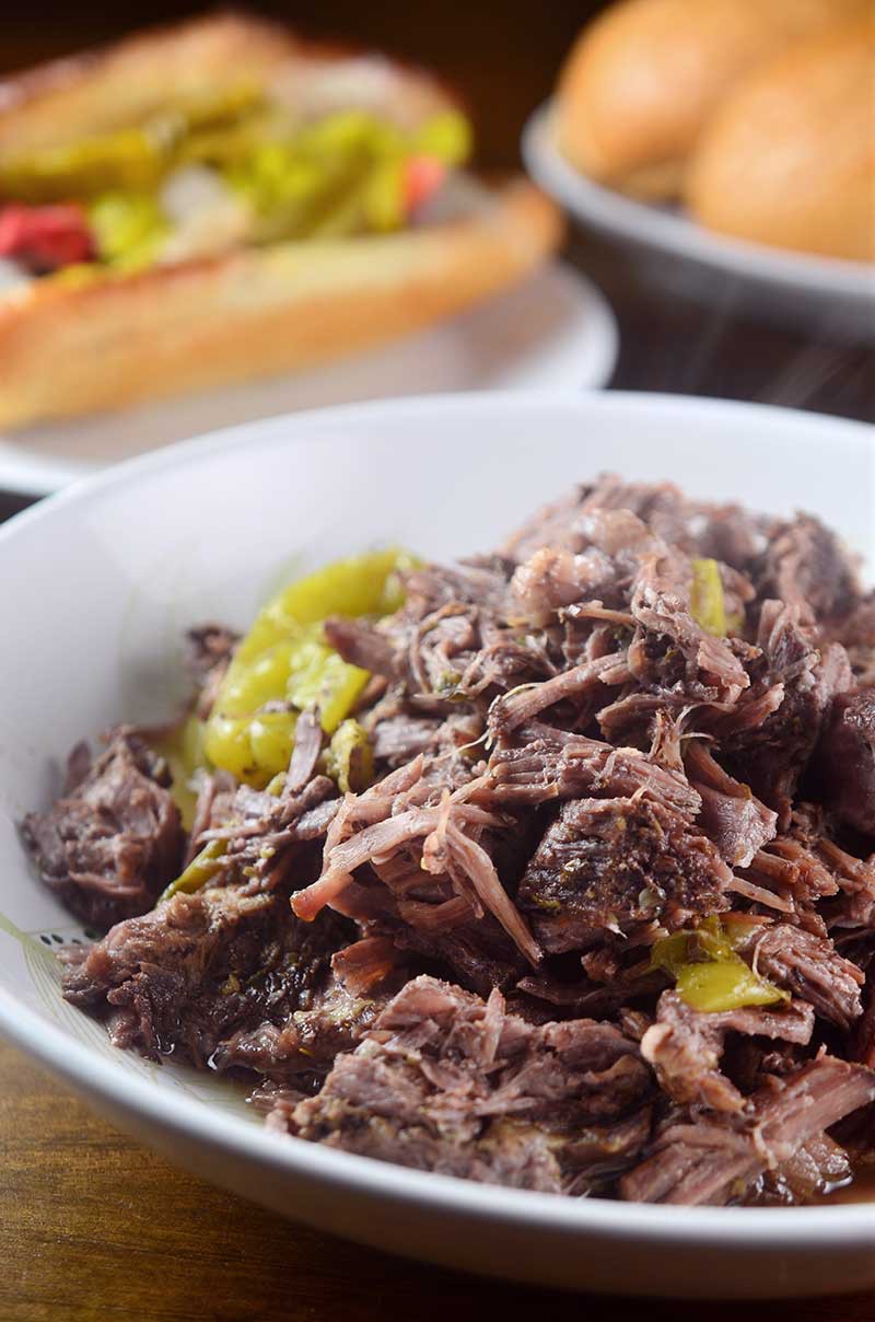 Slow Cooker Italian Beef Sandwiches