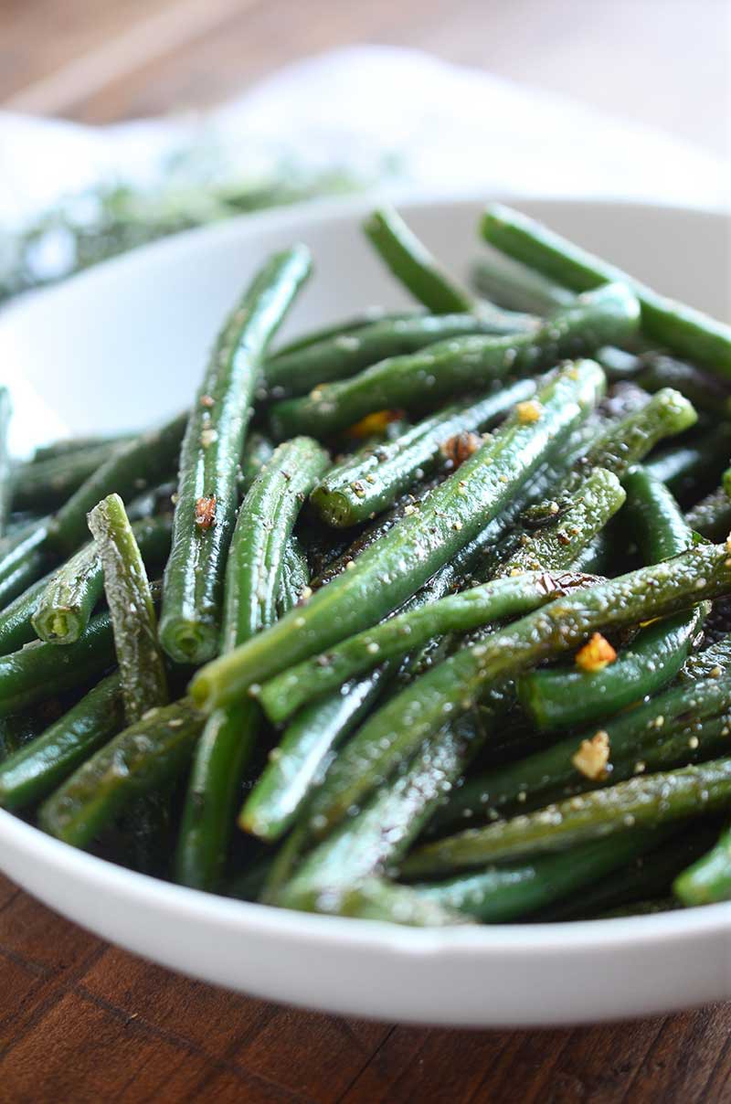 Summer Savory and Garlic Green Beans are the best way to enjoy fresh from the garden green beans.