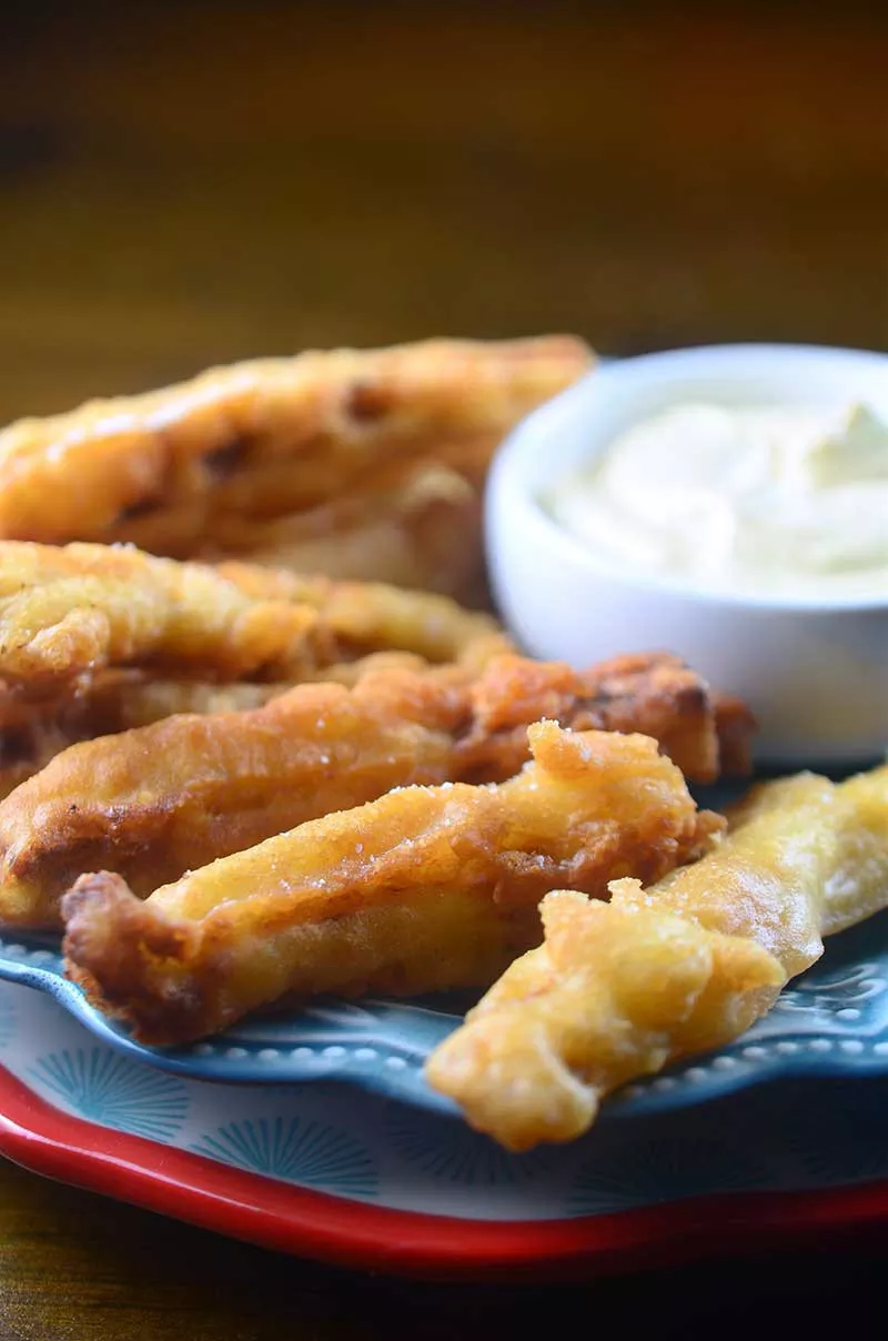 Beer Battered Eggplant Fries