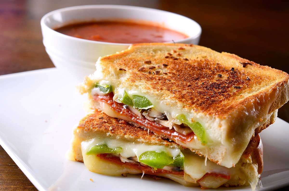 Pepperoni Pizza Grilled Cheese Sandwich