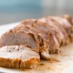 Sliced spiced pork tenderloin