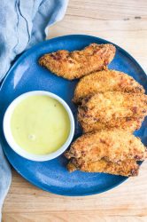 Air Fryer Chicken Strips are tender, crispy and crazy easy to make. The hardest part of this recipe is deciding what to dip this family favorite in. 