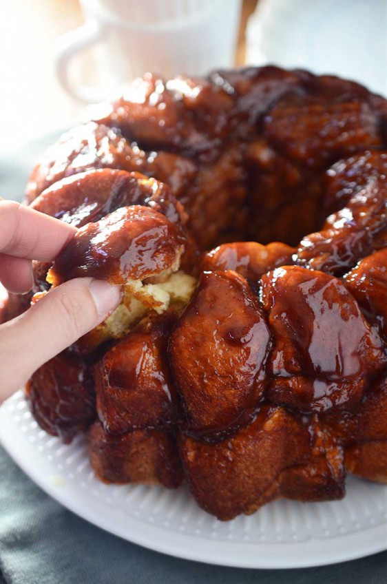 Amaretto Pumpkin Monkey Bread is sweet, decadent and easy to make! This easy pull apart bread puts a delicious fall twist onto a traditional monkey bread recipe.
