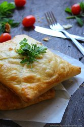 Caramelised Onion Pumpkin Pastries; soft roasted pumpkin, sweet caramelised onions and ricotta cheese all wrapped up together in flakey, puff pastry.