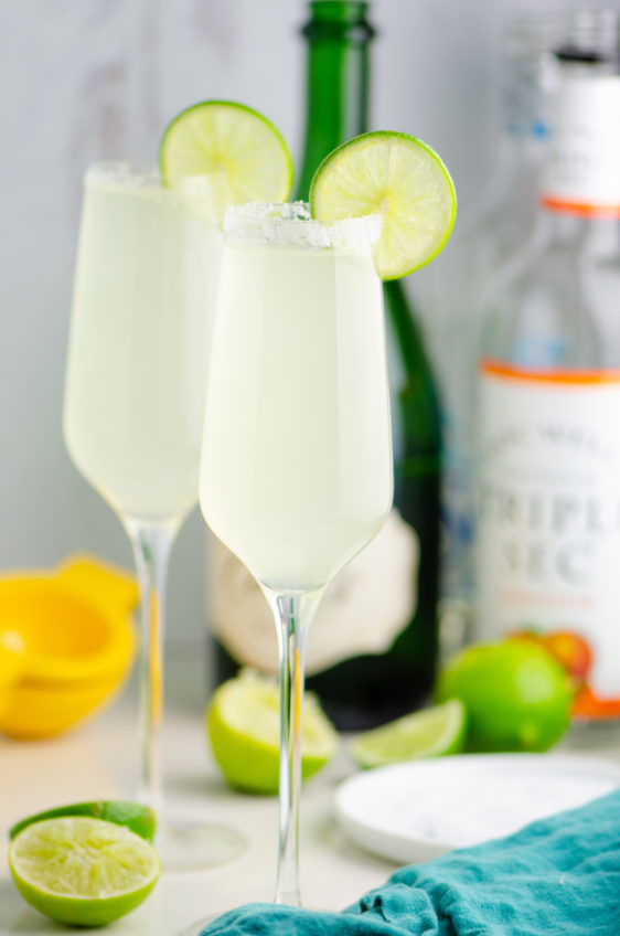 Two champagne margaritas
