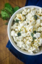 Want to jazz up everyone's favorite movie snack? Butter fried sage and thyme make this Herb Butter Popcorn perfect for movie night. 