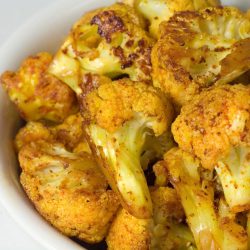 bowl of spiced cauliflower