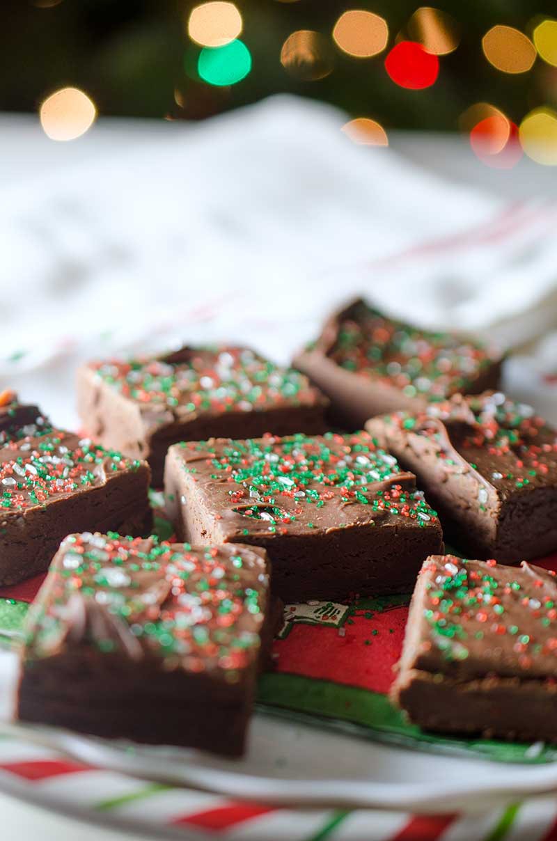 This super easy 3 ingredient chocolate fudge is pure chocolate decadence and a Christmas staple in our home.