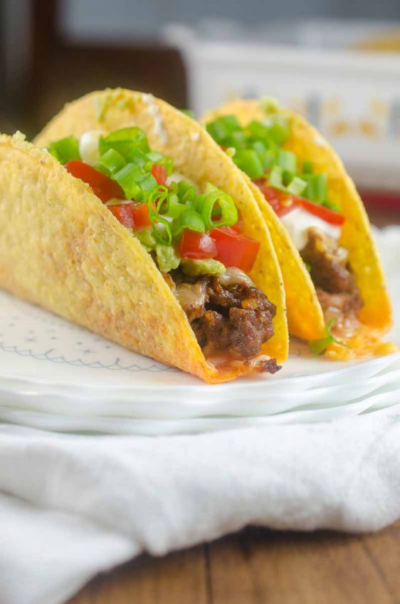 7 Layer Baked Chorizo Tacos