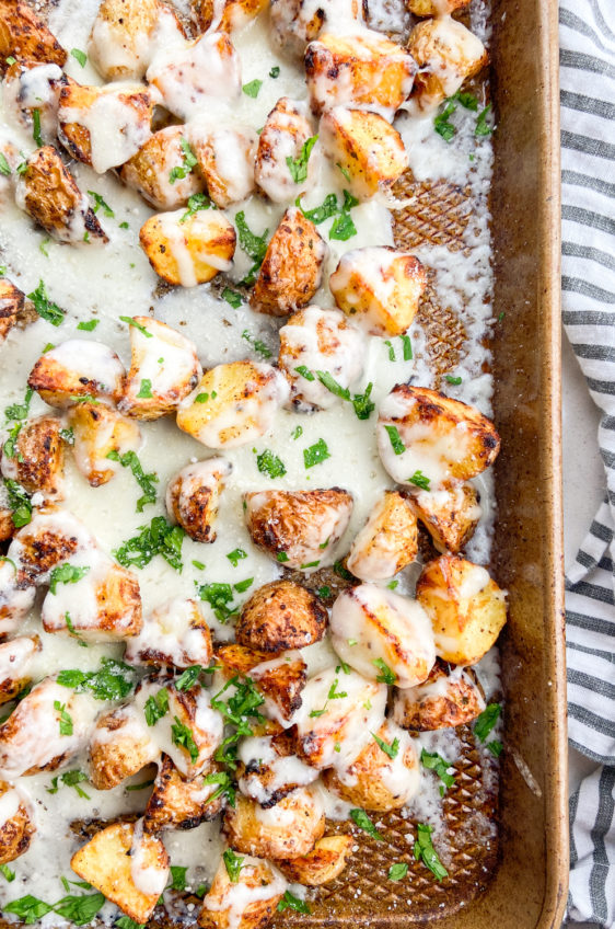 Cheesy Air Fryer Potatoes