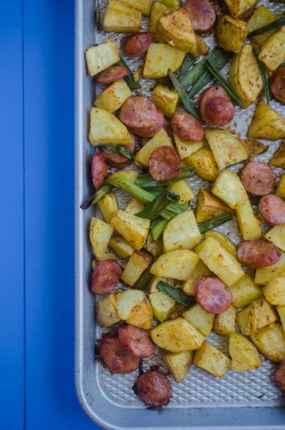 Andouille Potato Sheet Pan Dinner