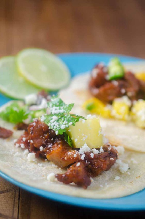 BBQ Brisket Tacos with Pineapple Salsa