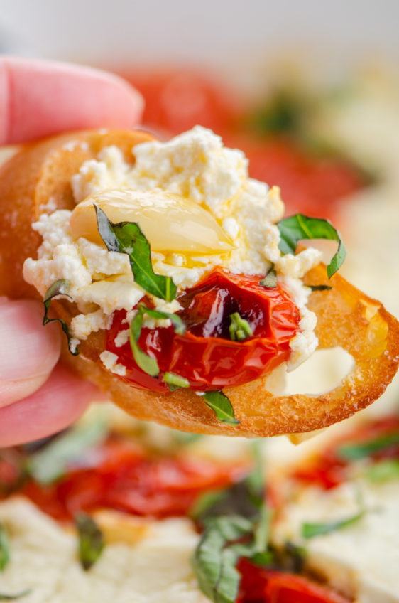 Baked Goat Cheese with Tomatoes