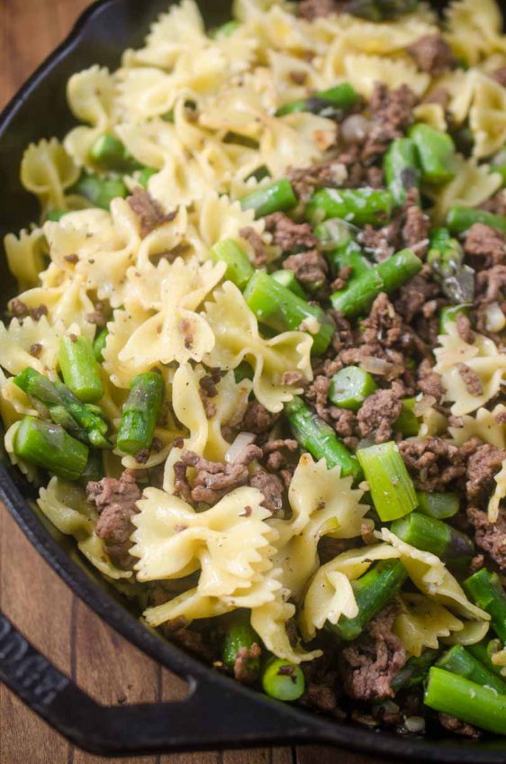 Beef & Asparagus Pasta Toss