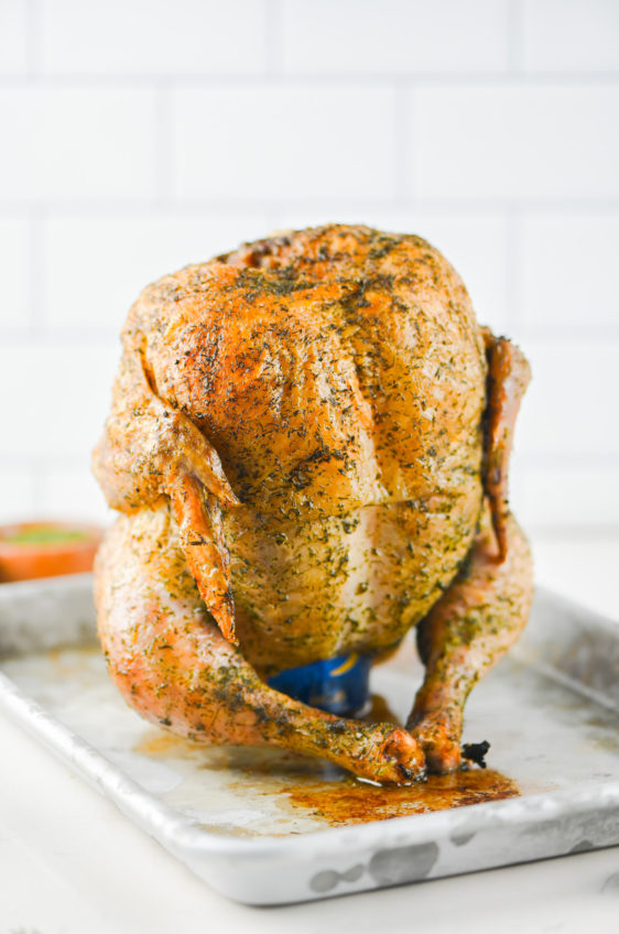 Dill Beer Can Chicken