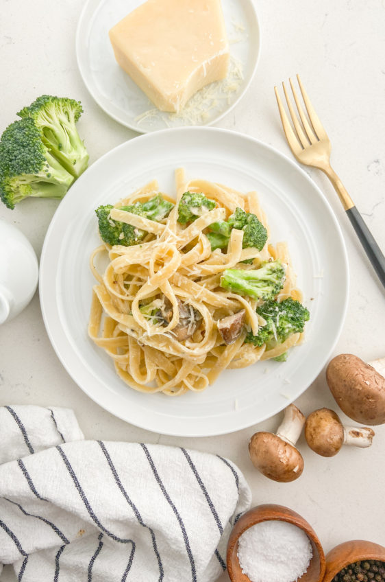 Mushroom Broccoli Alfredo