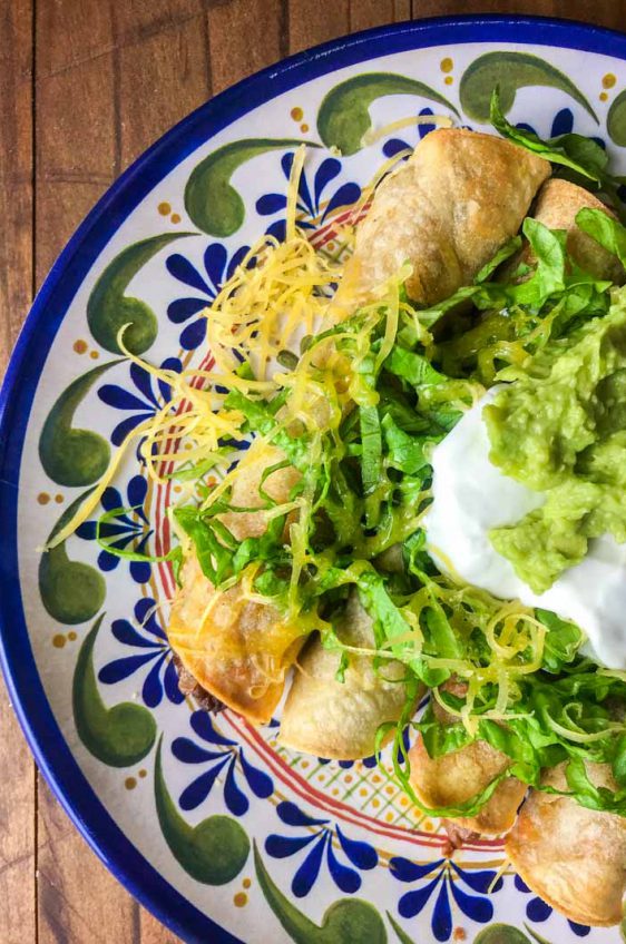 Chorizo & Black Bean Taquitos