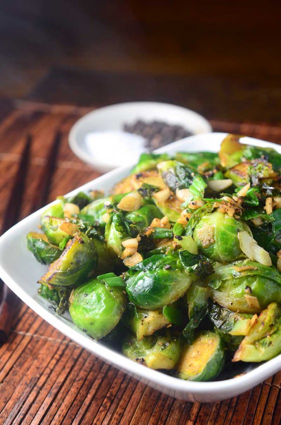 Crispy Salt and Pepper Brussels Sprouts