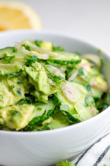 Cucumber Avocado Salad
