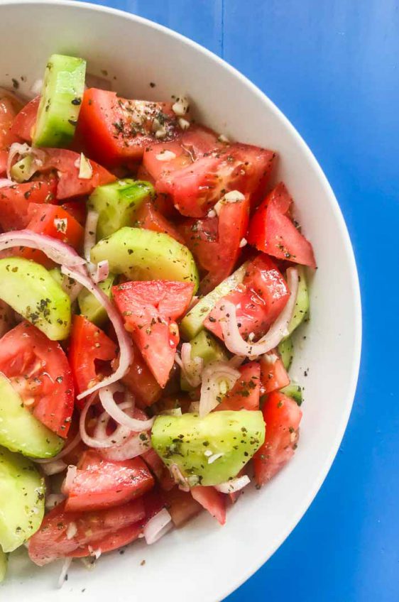 Cucumber Tomato Onion Salad