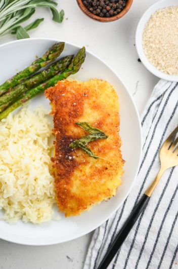 Crispy Fish with Sage Butter Sauce