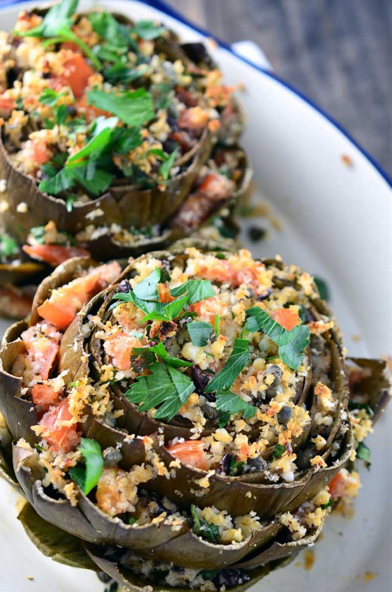 Greek Stuffed Artichokes