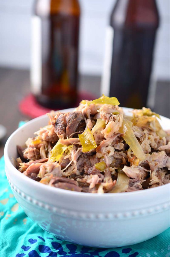 Green Chile & IPA Slow Cooker Pulled Pork