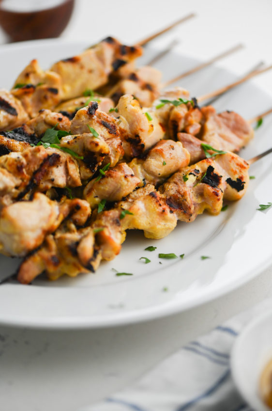 Honey Mustard Chicken Skewers